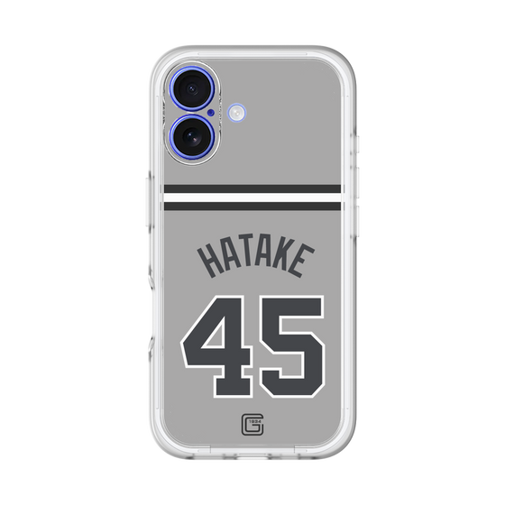 スリムプロテクションプレミアムケース［ 読売ジャイアンツ - #45 HATAKE - ビジター ］