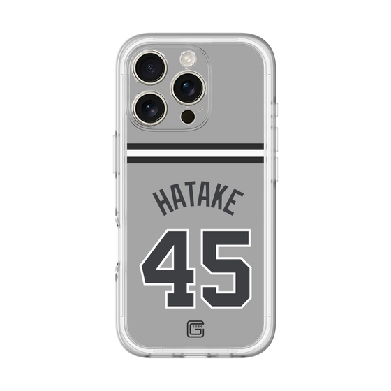 スリムプロテクションプレミアムケース［ 読売ジャイアンツ - #45 HATAKE - ビジター ］