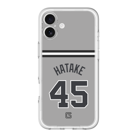 スリムプロテクションプレミアムケース［ 読売ジャイアンツ - #45 HATAKE - ビジター ］