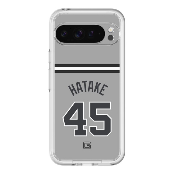 スリムプロテクションプレミアムケース［ 読売ジャイアンツ - #45 HATAKE - ビジター ］