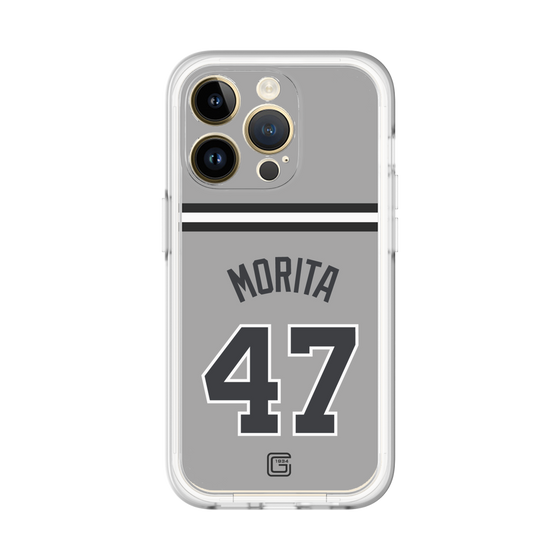 スリムプロテクションプレミアムケース［ 読売ジャイアンツ - #47 MORITA - ビジター ］