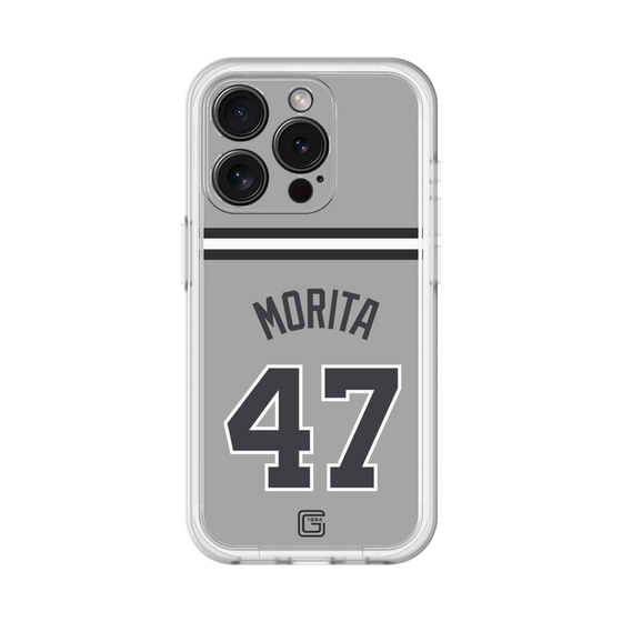 スリムプロテクションプレミアムケース［ 読売ジャイアンツ - #47 MORITA - ビジター ］