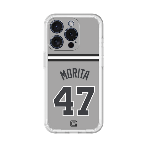 スリムプロテクションプレミアムケース［ 読売ジャイアンツ - #47 MORITA - ビジター ］