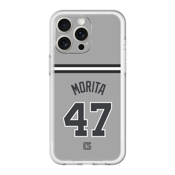 スリムプロテクションプレミアムケース［ 読売ジャイアンツ - #47 MORITA - ビジター ］