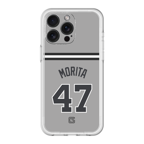 スリムプロテクションプレミアムケース［ 読売ジャイアンツ - #47 MORITA - ビジター ］