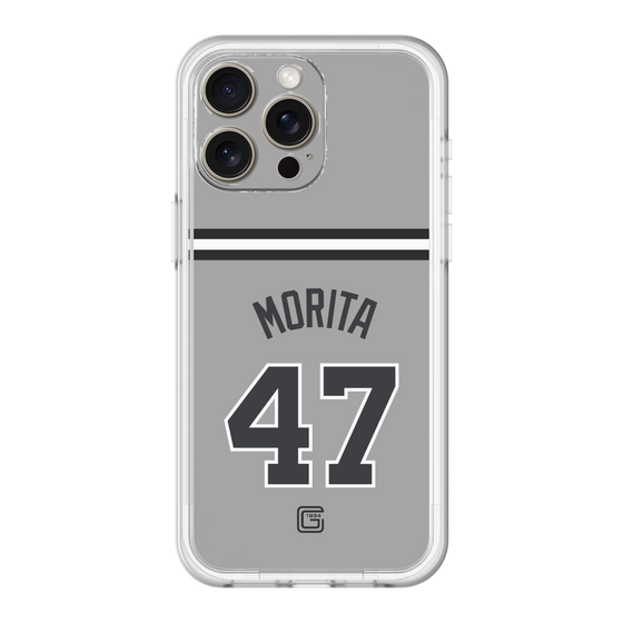 スリムプロテクションプレミアムケース［ 読売ジャイアンツ - #47 MORITA - ビジター ］