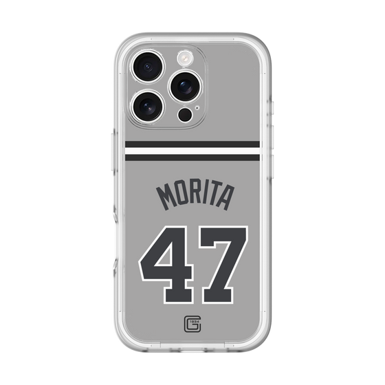 スリムプロテクションプレミアムケース［ 読売ジャイアンツ - #47 MORITA - ビジター ］