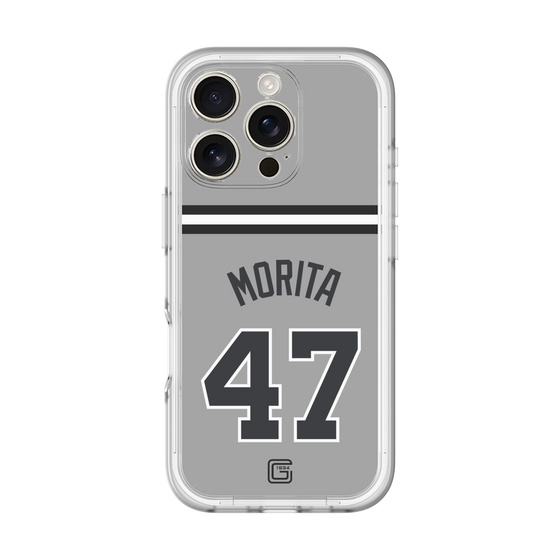 スリムプロテクションプレミアムケース［ 読売ジャイアンツ - #47 MORITA - ビジター ］