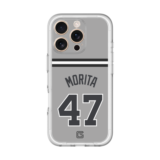 スリムプロテクションプレミアムケース［ 読売ジャイアンツ - #47 MORITA - ビジター ］