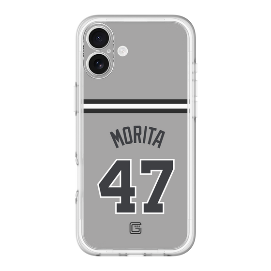 スリムプロテクションプレミアムケース［ 読売ジャイアンツ - #47 MORITA - ビジター ］