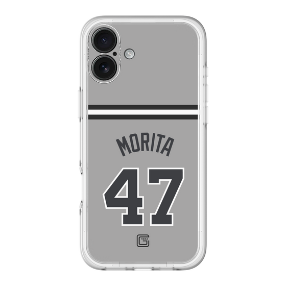 スリムプロテクションプレミアムケース［ 読売ジャイアンツ - #47 MORITA - ビジター ］