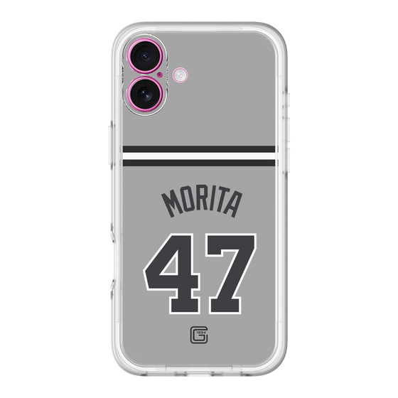 スリムプロテクションプレミアムケース［ 読売ジャイアンツ - #47 MORITA - ビジター ］