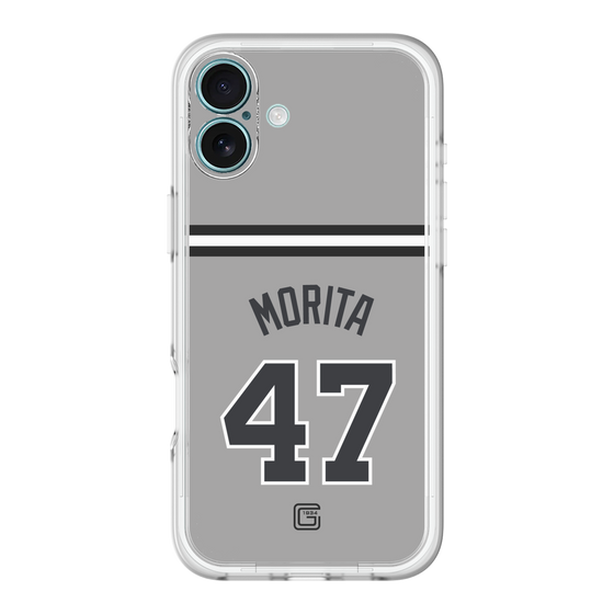 スリムプロテクションプレミアムケース［ 読売ジャイアンツ - #47 MORITA - ビジター ］