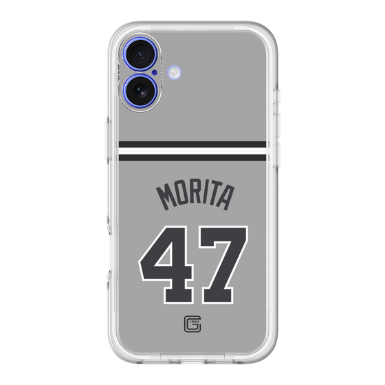 スリムプロテクションプレミアムケース［ 読売ジャイアンツ - #47 MORITA - ビジター ］