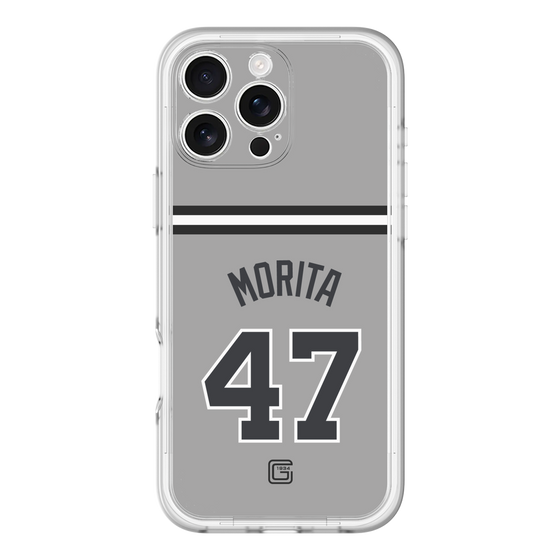スリムプロテクションプレミアムケース［ 読売ジャイアンツ - #47 MORITA - ビジター ］