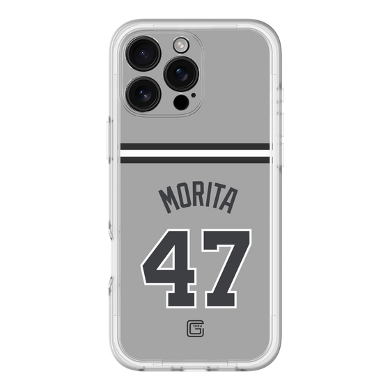 スリムプロテクションプレミアムケース［ 読売ジャイアンツ - #47 MORITA - ビジター ］