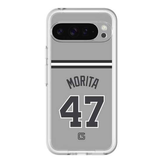 スリムプロテクションプレミアムケース［ 読売ジャイアンツ - #47 MORITA - ビジター ］