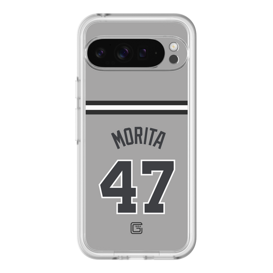 スリムプロテクションプレミアムケース［ 読売ジャイアンツ - #47 MORITA - ビジター ］