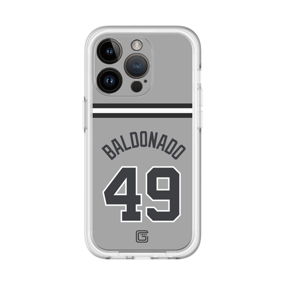 スリムプロテクションプレミアムケース［ 読売ジャイアンツ - #49 BALDONADO - ビジター ］