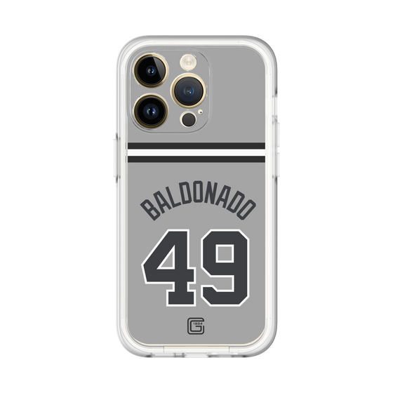 スリムプロテクションプレミアムケース［ 読売ジャイアンツ - #49 BALDONADO - ビジター ］