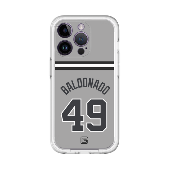 スリムプロテクションプレミアムケース［ 読売ジャイアンツ - #49 BALDONADO - ビジター ］