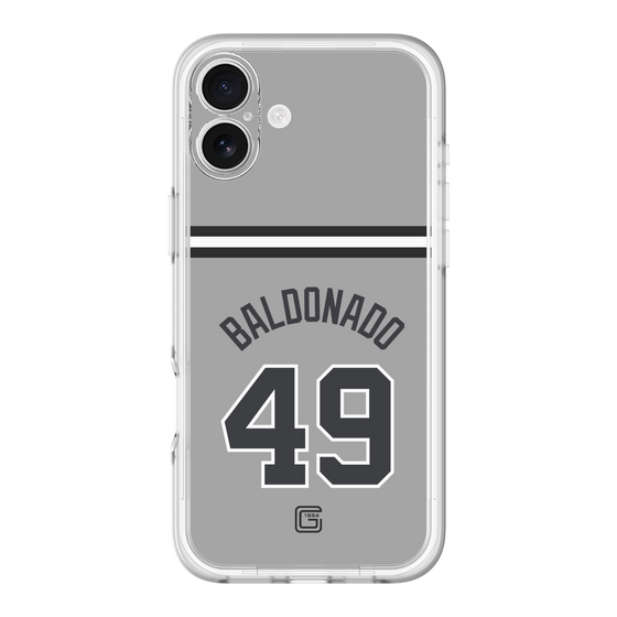 スリムプロテクションプレミアムケース［ 読売ジャイアンツ - #49 BALDONADO - ビジター ］