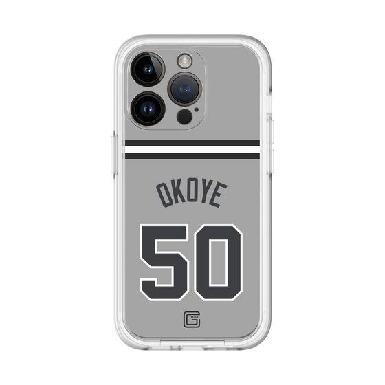 スリムプロテクションプレミアムケース［ 読売ジャイアンツ - #50 OKOYE - ビジター ］