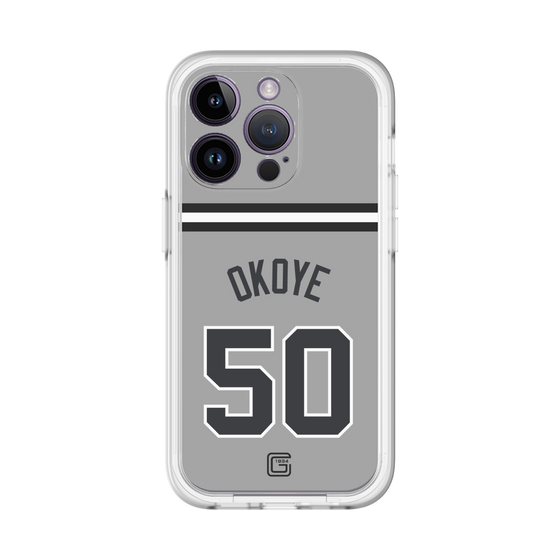 スリムプロテクションプレミアムケース［ 読売ジャイアンツ - #50 OKOYE - ビジター ］
