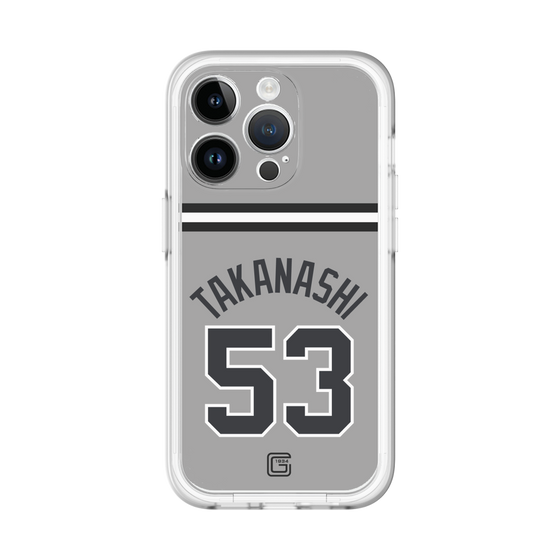 スリムプロテクションプレミアムケース［ 読売ジャイアンツ - #53 TAKANASHI - ビジター ］