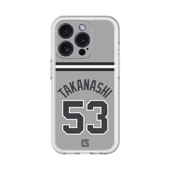 スリムプロテクションプレミアムケース［ 読売ジャイアンツ - #53 TAKANASHI - ビジター ］