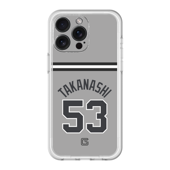 スリムプロテクションプレミアムケース［ 読売ジャイアンツ - #53 TAKANASHI - ビジター ］