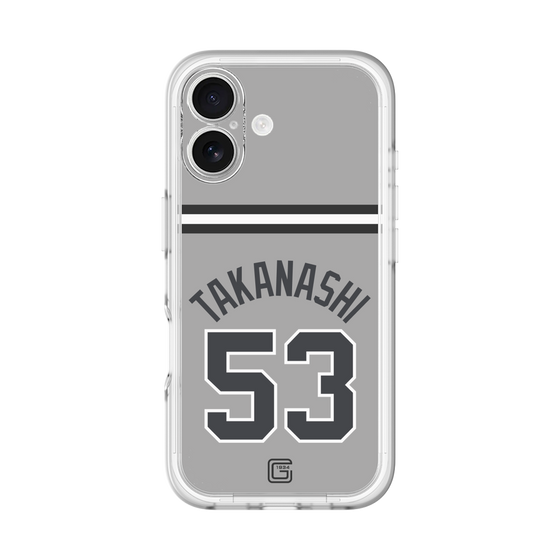 スリムプロテクションプレミアムケース［ 読売ジャイアンツ - #53 TAKANASHI - ビジター ］
