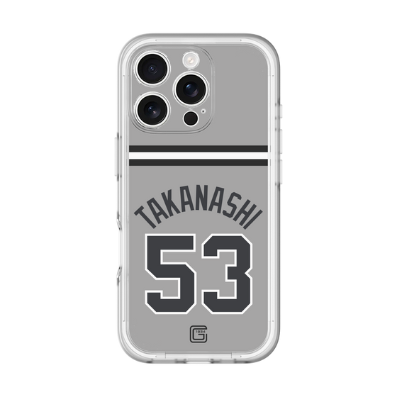 スリムプロテクションプレミアムケース［ 読売ジャイアンツ - #53 TAKANASHI - ビジター ］