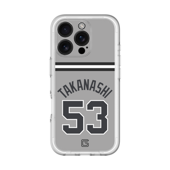 スリムプロテクションプレミアムケース［ 読売ジャイアンツ - #53 TAKANASHI - ビジター ］