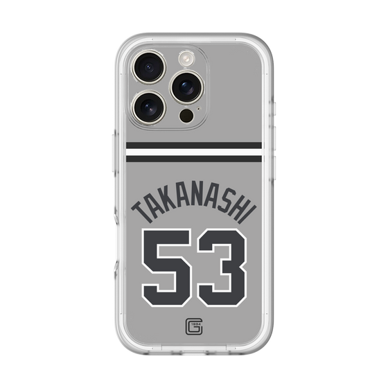 スリムプロテクションプレミアムケース［ 読売ジャイアンツ - #53 TAKANASHI - ビジター ］