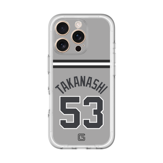 スリムプロテクションプレミアムケース［ 読売ジャイアンツ - #53 TAKANASHI - ビジター ］