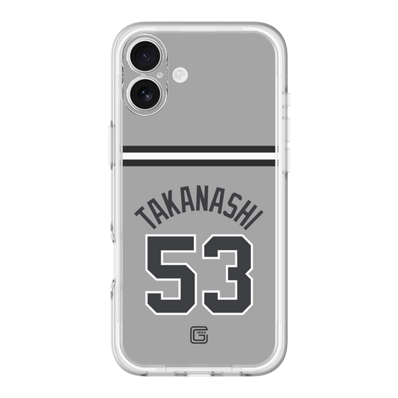 スリムプロテクションプレミアムケース［ 読売ジャイアンツ - #53 TAKANASHI - ビジター ］
