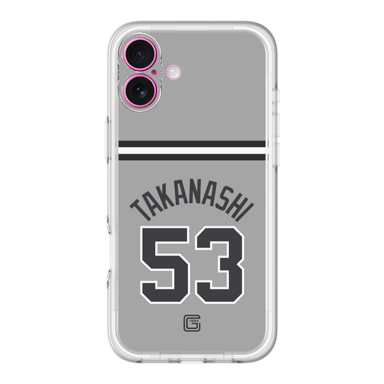 スリムプロテクションプレミアムケース［ 読売ジャイアンツ - #53 TAKANASHI - ビジター ］