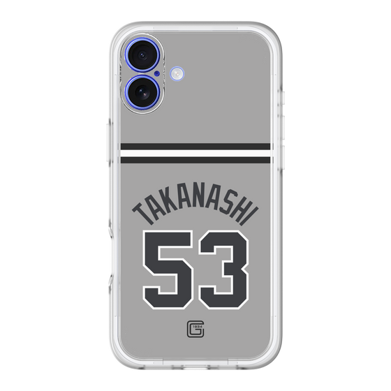 スリムプロテクションプレミアムケース［ 読売ジャイアンツ - #53 TAKANASHI - ビジター ］