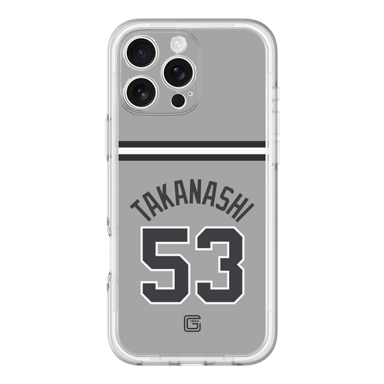 スリムプロテクションプレミアムケース［ 読売ジャイアンツ - #53 TAKANASHI - ビジター ］