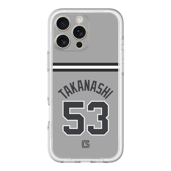 スリムプロテクションプレミアムケース［ 読売ジャイアンツ - #53 TAKANASHI - ビジター ］