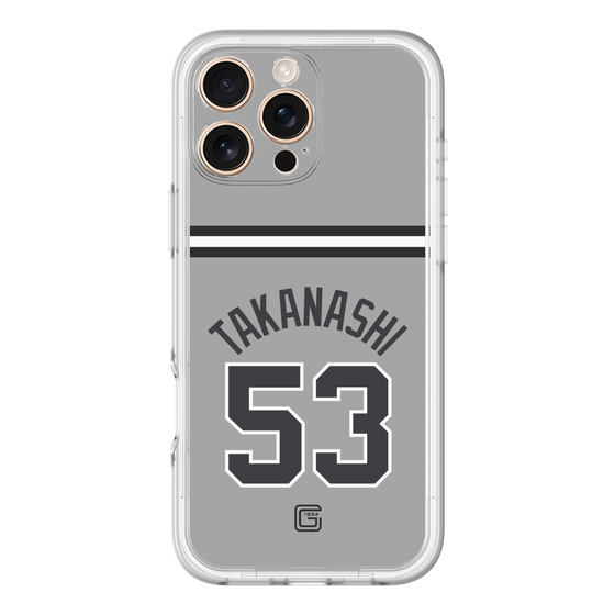 スリムプロテクションプレミアムケース［ 読売ジャイアンツ - #53 TAKANASHI - ビジター ］