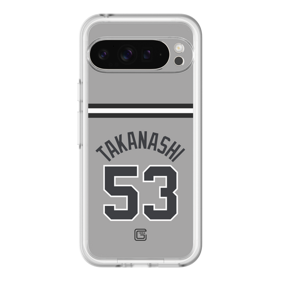 スリムプロテクションプレミアムケース［ 読売ジャイアンツ - #53 TAKANASHI - ビジター ］