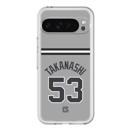 スリムプロテクションプレミアムケース［ 読売ジャイアンツ - #53 TAKANASHI - ビジター ］