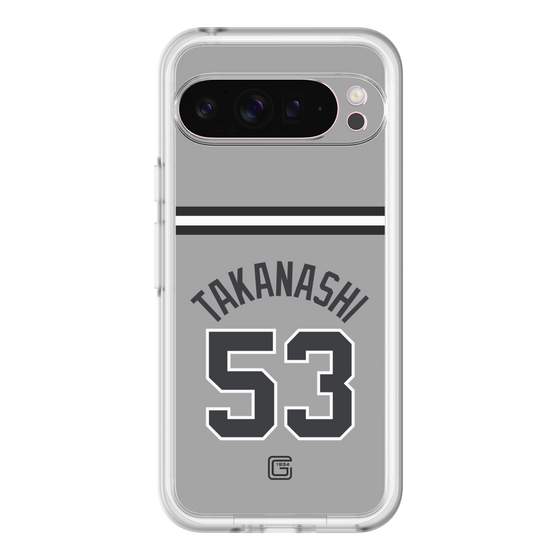 スリムプロテクションプレミアムケース［ 読売ジャイアンツ - #53 TAKANASHI - ビジター ］