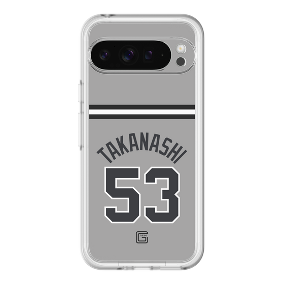 スリムプロテクションプレミアムケース［ 読売ジャイアンツ - #53 TAKANASHI - ビジター ］