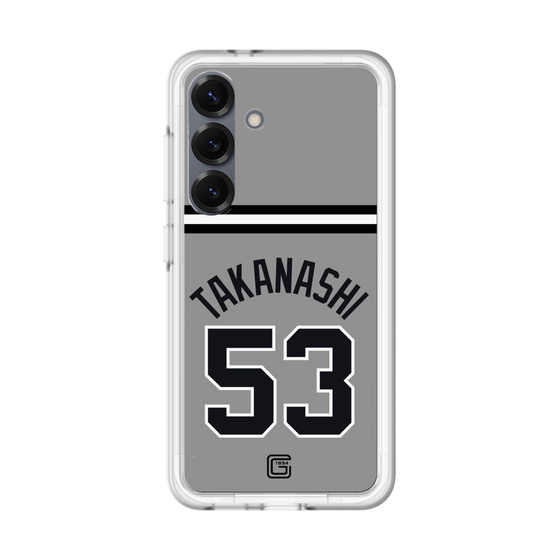 スリムプロテクションプレミアムケース［ 読売ジャイアンツ - #53 TAKANASHI - ビジター ］