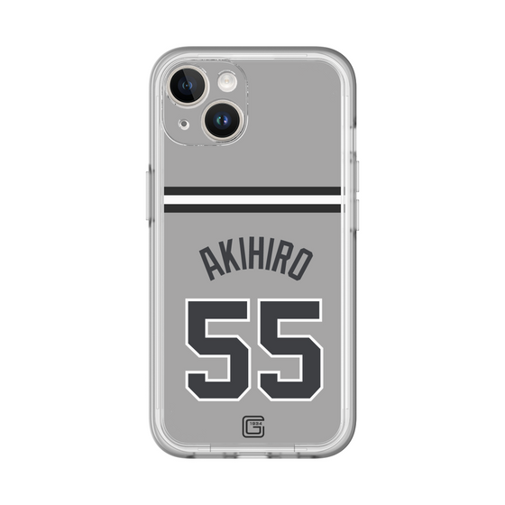 スリムプロテクションプレミアムケース［ 読売ジャイアンツ - #55 AKIHIRO - ビジター ］