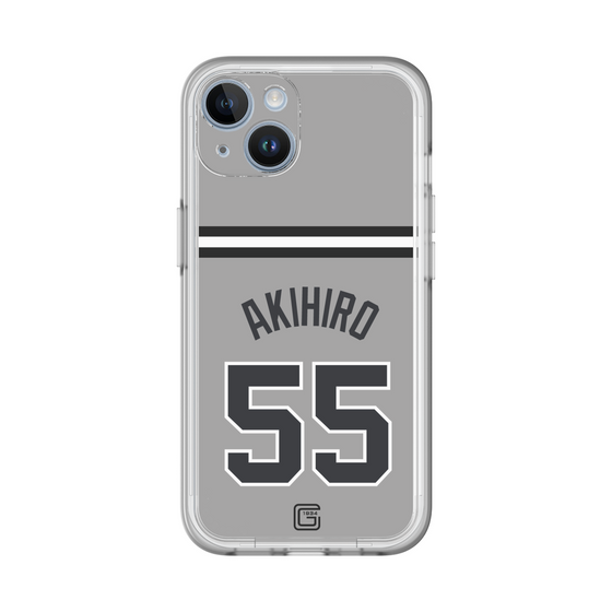 スリムプロテクションプレミアムケース［ 読売ジャイアンツ - #55 AKIHIRO - ビジター ］