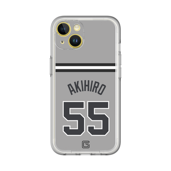 スリムプロテクションプレミアムケース［ 読売ジャイアンツ - #55 AKIHIRO - ビジター ］